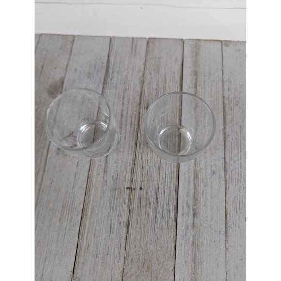 Vintage Glass Egg Cups Glass Set of 2 -- 2 1/4" - Picture 2 of 6